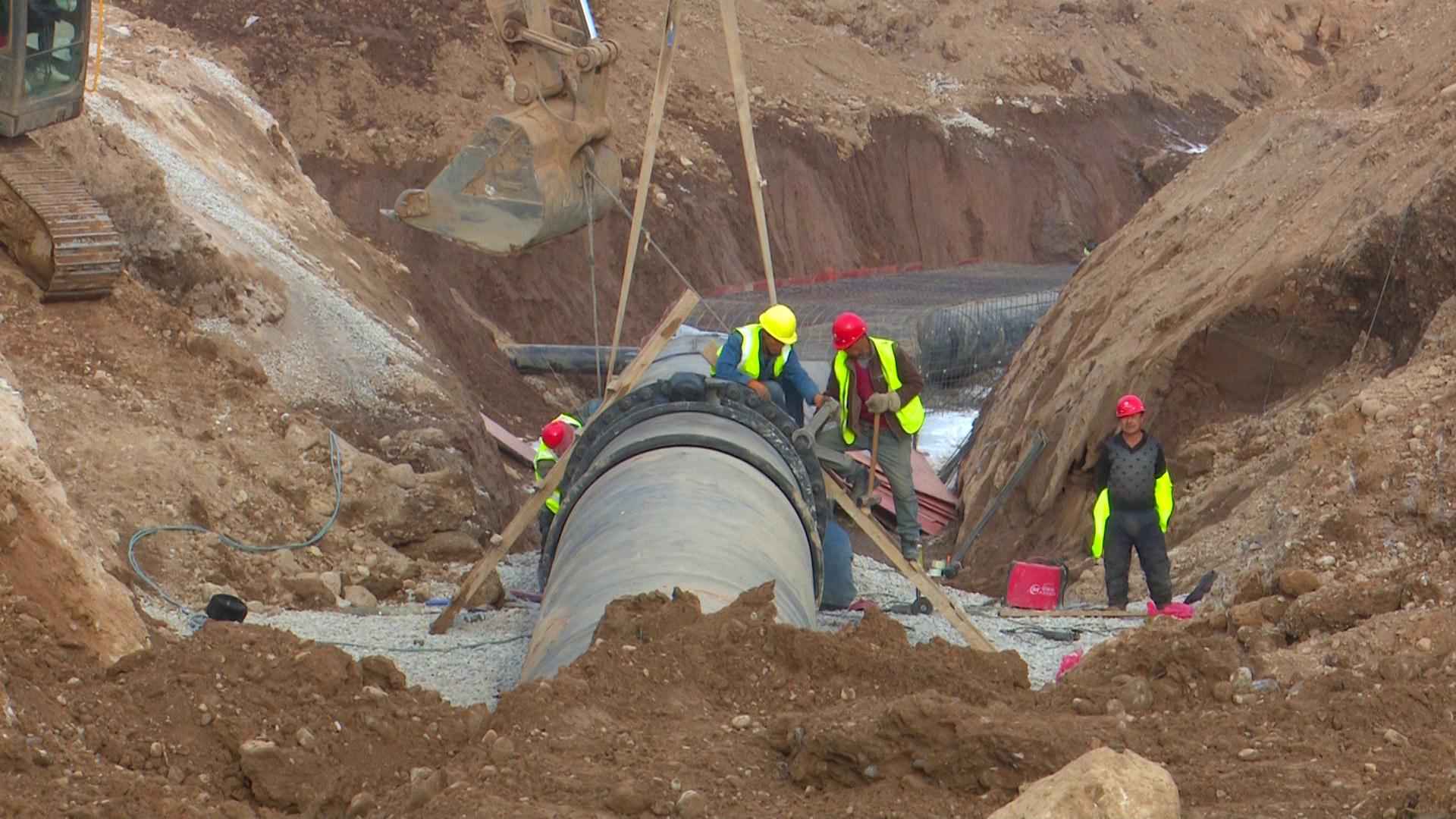 太原热浸涂塑钢管销售 阳曲县中社河河道综合治理工程：全力以赴保工期 为太忻一体化经济区建设作贡献